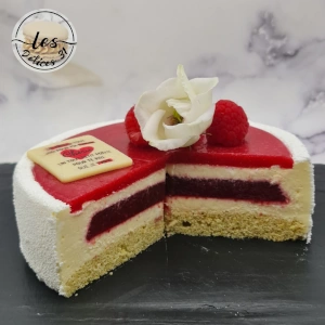 Entremet framboise citron