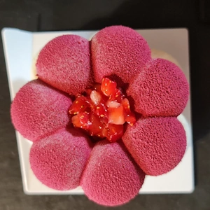 Meringue et fraise