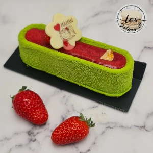 Entremet pistache fraise