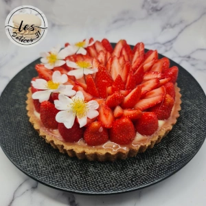 Tarte fraise et menthe