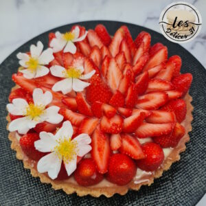 Tarte fraise et menthe