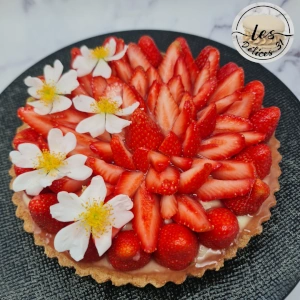 Tarte fraise et menthe