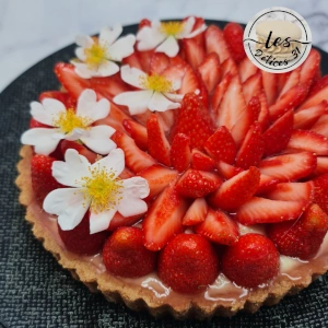 Tarte fraise et menthe