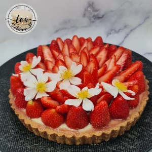 Tarte fraise et menthe