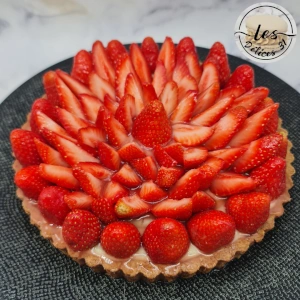 Tarte fraise et menthe