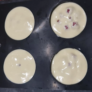 Entremet menthe framboise