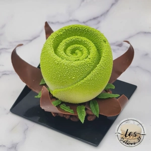 Entremet menthe chocolat