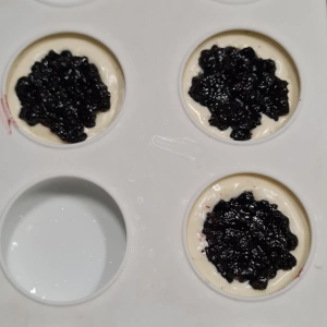 Entremet myrtille vanille