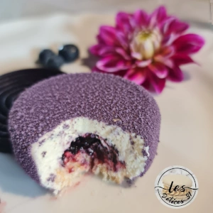 Entremet myrtille vanille