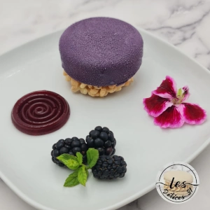 Entremet mûre riz soufflé