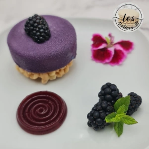 Entremet mûre riz soufflé