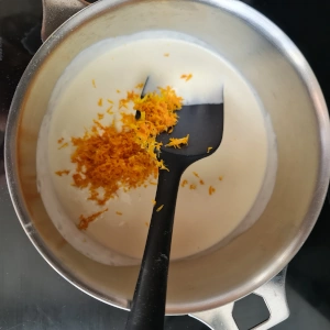 Panna cotta orange