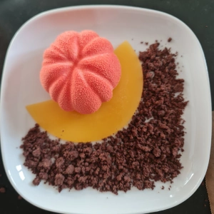 Panna cotta orange
