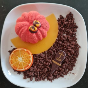 Panna cotta orange
