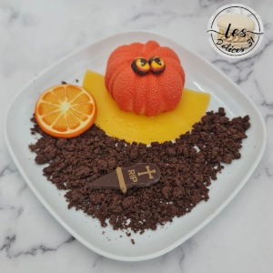 Panna cotta orange