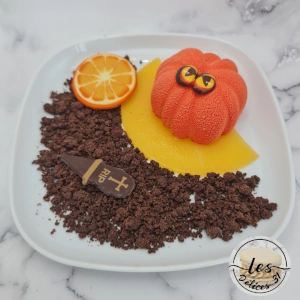 Panna cotta orange
