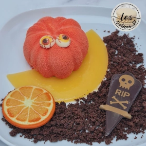 Panna cotta orange