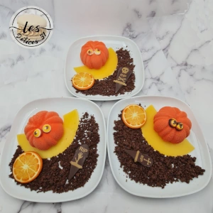 Panna cotta orange