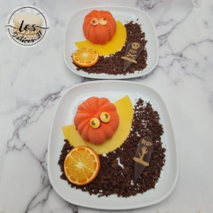 Panna cotta orange