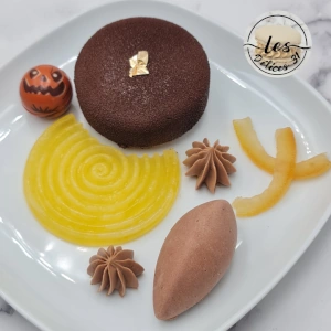 Entremet chocolat orange