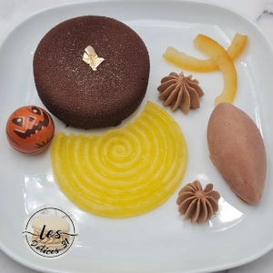 Entremet chocolat orange