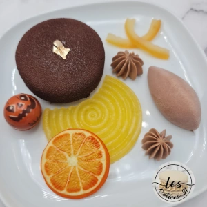 Entremet chocolat orange