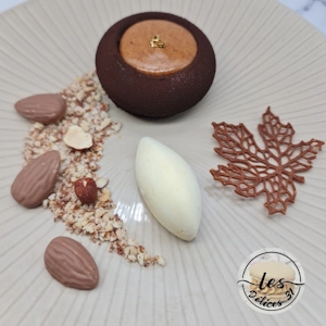 Entremet vanille praliné
