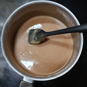 Buchette poire marron