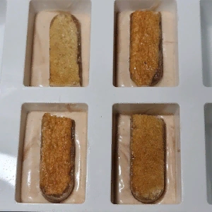 Buchette poire marron