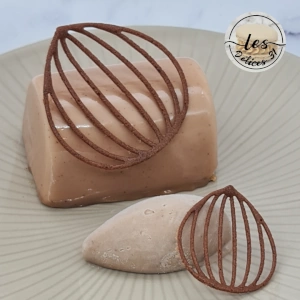 Buchette poire marron