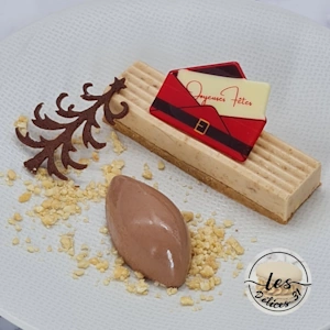 Entremet chocolat cacahuète