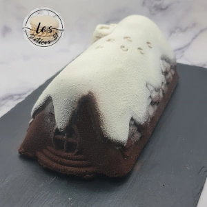 Bûche poire noisette