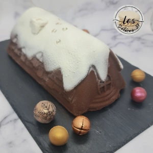 Bûche poire noisette