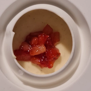 Entremet vanille fruits rouges