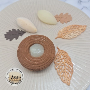 Entremet poire caramel