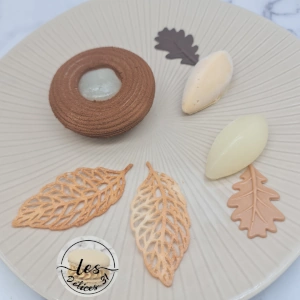 Entremet poire caramel