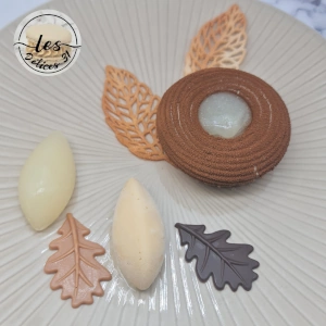 Entremet poire caramel