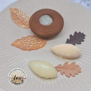 Entremet poire caramel