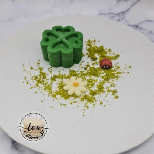 Trèfle pistache framboise