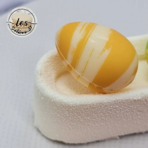 Entremet pistache fleur d'oranger