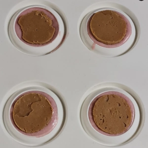 Entremet framboise et papillon