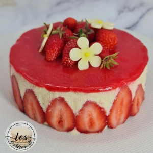 Fraisier crème mousseline