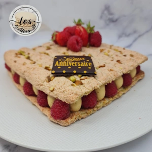 Succès pistache framboise