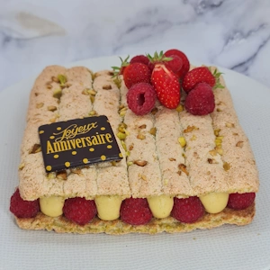 Succès pistache framboise