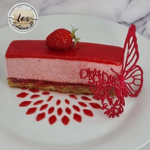 Gâteau fraise pistache