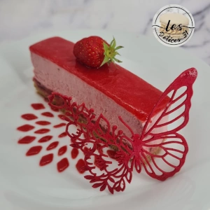 Gâteau fraise pistache
