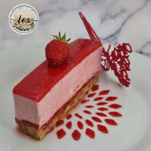 Gâteau fraise pistache