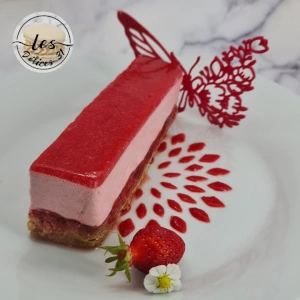 Gâteau fraise pistache