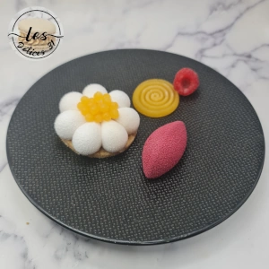 Fleur pêche framboise