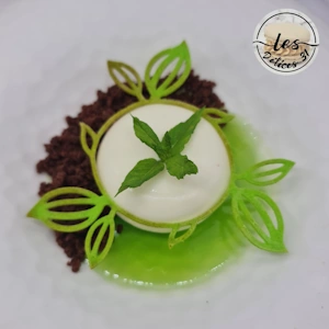 Entremet menthe cacao
